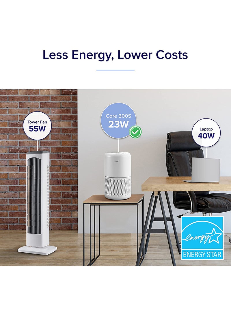 LEVOIT - Levoit Core 300S Smart WiFi Air Purifier Effective Range 50 ㎡ PM2.5 Dust Sensor Air Quality Core-300S White - Image 1