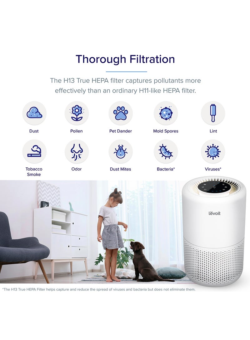 LEVOIT - LEVOIT Core 200S Smart WiFi Air Purifier Night Light Sleep Soundly Core-200S White - Image 1
