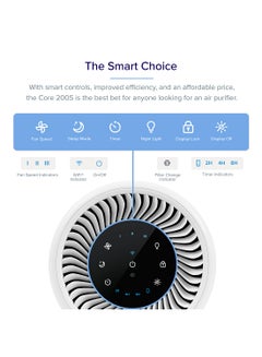 LEVOIT LEVOIT Core 200S Smart WiFi Air Purifier Night Light Sleep Soundly Core-200S White  - Image 3