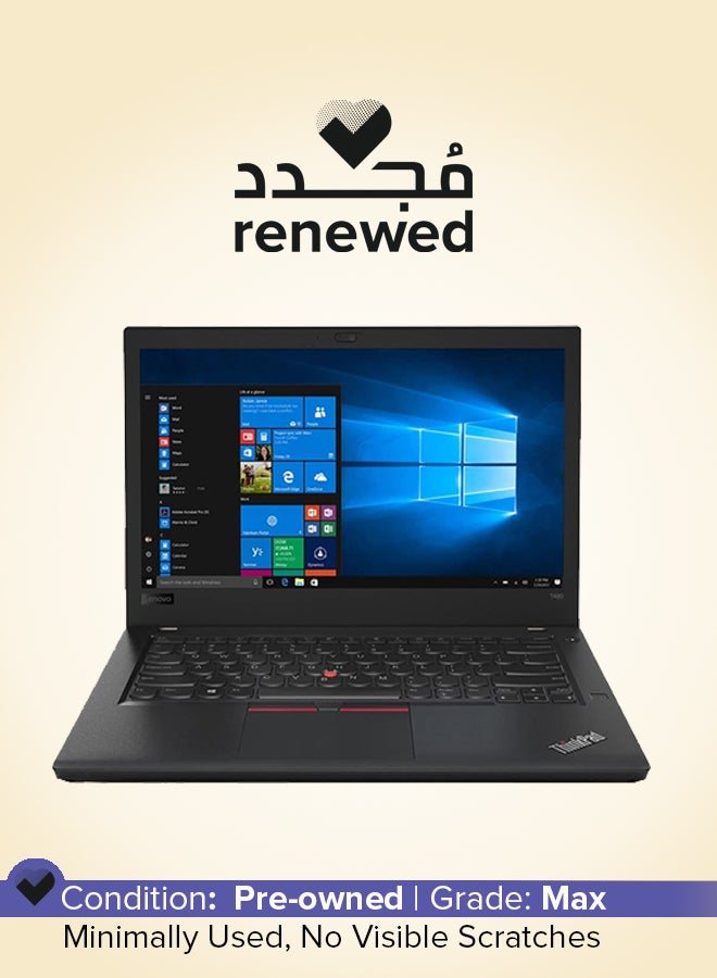 Lenovo Renewed â€“ Thinkpad T480 (2018) Laptop With 14-Inch Display,Intel Core i5 Processor/8th Gen/8GB RAM/256GB SSD/Integrated Graphics English Black English Black  - Image 1