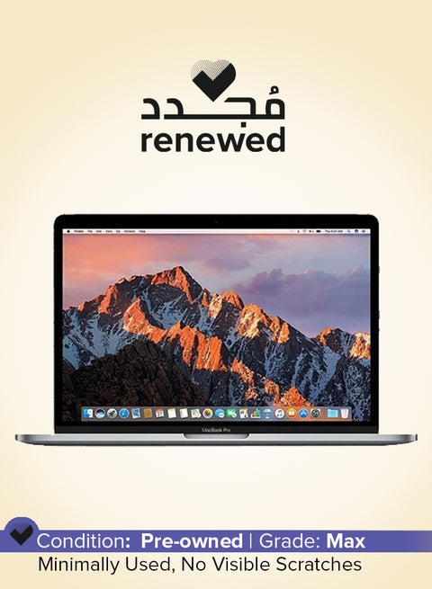 Renewed - MacBook Pro A1707 (2017) Laptop With 15.4-Inch Full HD Display, Core i7 Processor/Quad Core/16GB RAM/256GB SSD/macOS Silver