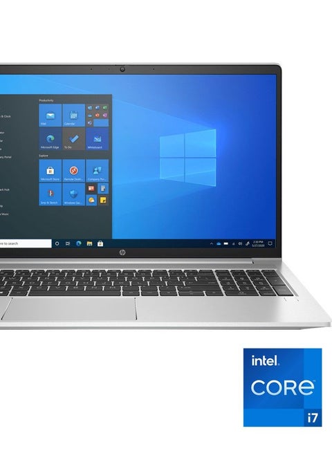 HP ProBook 450 G8 -  Intel® Core™ i7-1165G7 - 8GB - 512GB SSD - Intel® Iris® Xᵉ Graphics - 15.6" FHD - Sliver English/Arabic Sliver