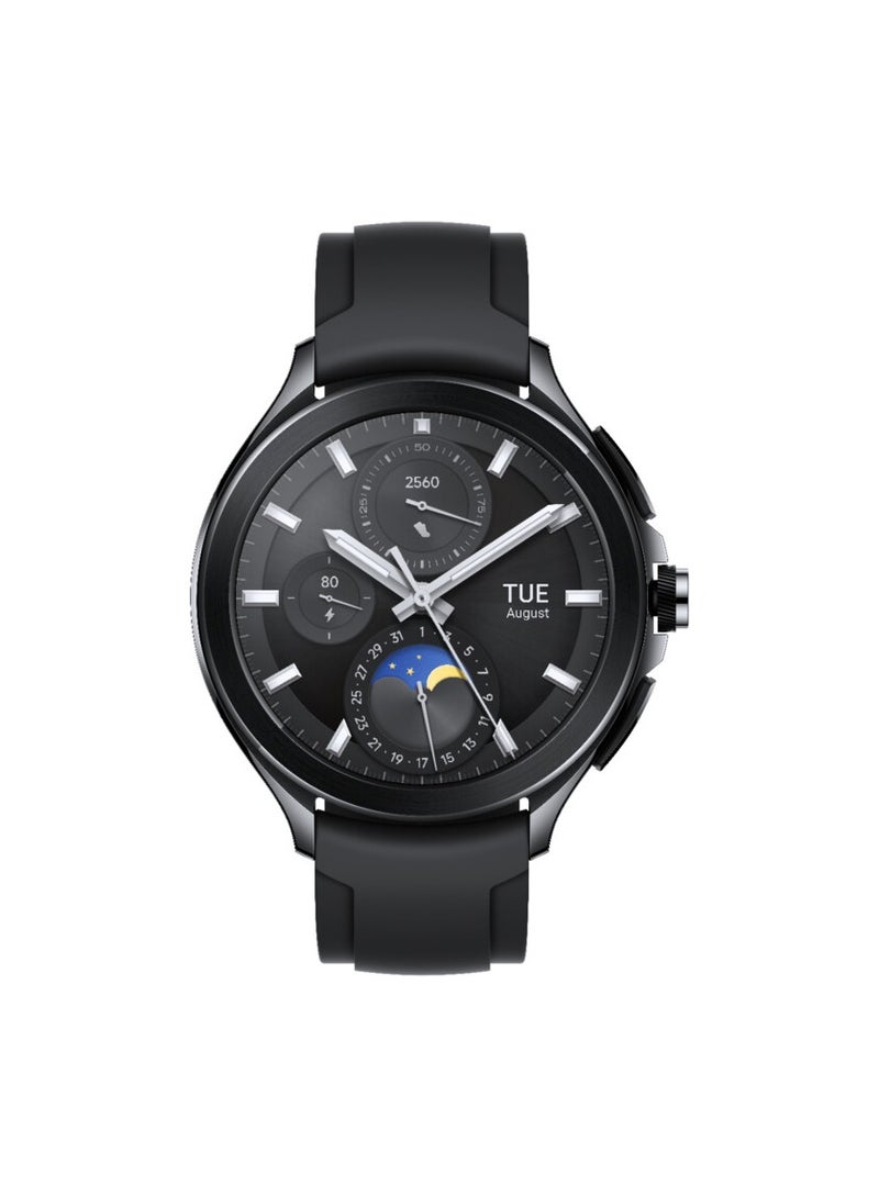 Xiaomi - Watch 2 Pro Leather Strap | Qualcomm Snapdragon W5+ Gen 1 |1.43”AMOLED with Always-on-Display | Advance Health & Workout Tracking Black - Image 1