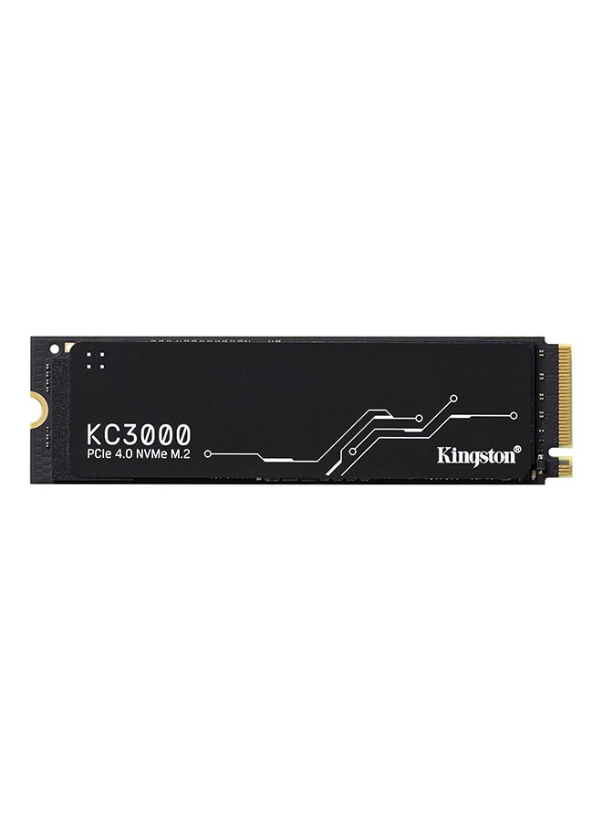 Kingston - KC3000 2TB M.2 2280 Internal SSD, Up to 7000MB/s Read &Write Speed, PCIe 4.0 x4 NVMe 3D TLC, 1.6PBW Terabytes, Heatsink, Low Profile, Black | SKC3000D/2048G 2 TB - Image 1