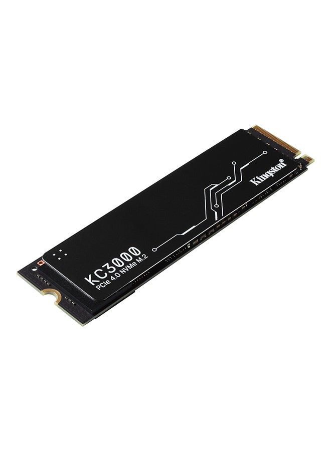 Kingston - KC3000 2TB M.2 2280 Internal SSD, Up to 7000MB/s Read &Write Speed, PCIe 4.0 x4 NVMe 3D TLC, 1.6PBW Terabytes, Heatsink, Low Profile, Black | SKC3000D/2048G 2 TB - Image 1