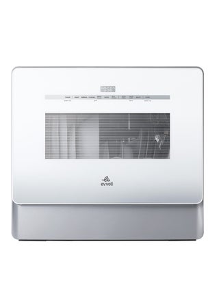 Table Top Dishwasher, 5 Place Settings, Residual Heating Dry, Auto Door Open, Child Lock, Touch Control 8 L 1590 W EVDW-5W White - pnsku/N70002317V/45/_/1695639767/de3770db-f5e1-4833-8939-0418b311c24c