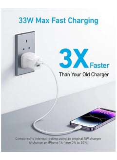 Anker Anker 323 Charger 33W 3ft C-C Bundle White White  - Image 5