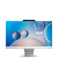 A3202WBAK AIO بشاشة مقاس 21.45 بوصة ومعالج Pentium Gold 8505 وذاكرة وصول عشوائي سعة 4 جيجابايت ومحرك أقراص صلبة سعة 1 تيرابايت + SSD سعة 128 جيجابايت وبطاقة رسومات Intel UHD ونظام التشغيل Windows 11 Home