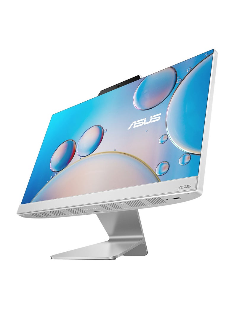أسوس - A3202WBAK AIO بشاشة مقاس 21.45 بوصة ومعالج Pentium Gold 8505 وذاكرة وصول عشوائي سعة 4 جيجابايت ومحرك أقراص صلبة سعة 1 تيرابايت + SSD سعة 128 جيجابايت وبطاقة رسومات Intel UHD ونظام التشغيل Windows 11 Home - Image 1