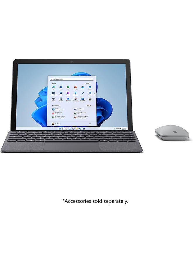 Microsoft - Surface Go 3 Laptop With 10.5-Inch Display Pentium Gold 6500Y CPU/8GB RAM/128GB SSD/Intel UHD Graphics/Windows 11 Home English Platinum - Image 1