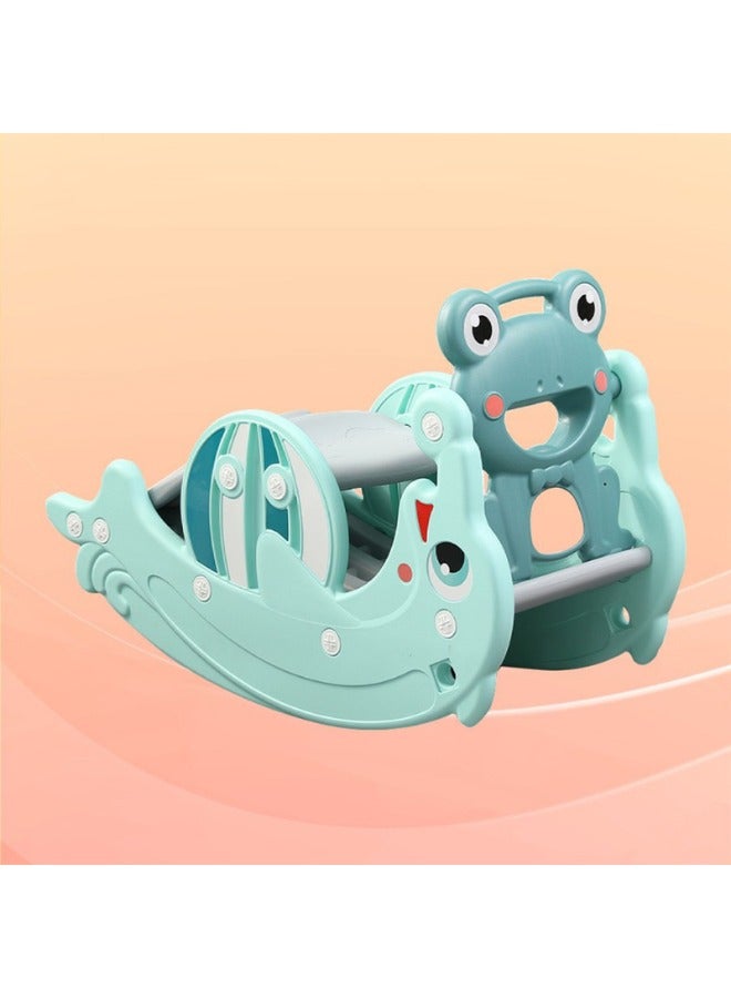 Baby love 2 In 1 Dolphin Slide With Frog Rocking Chair Green 28-66-5008-49B  - Image 5