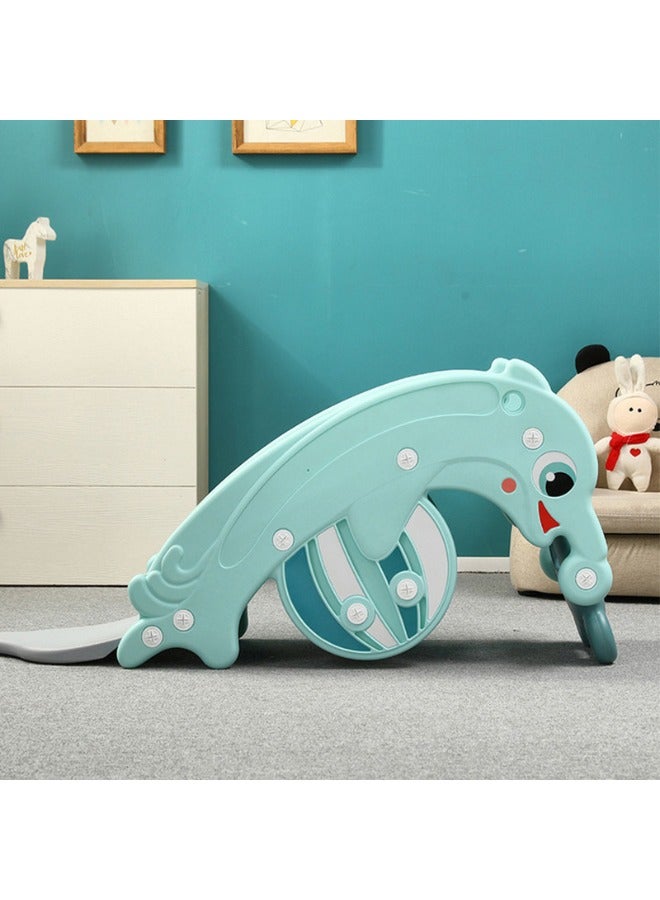2 In 1 Dolphin Slide With Frog Rocking Chair Green 28-66-5008-49B