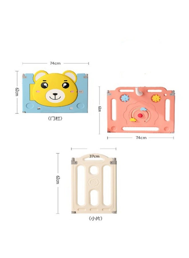 Baby love - Bear Foldable Fence Playpen Pink 28-Un37-11P - Image 1