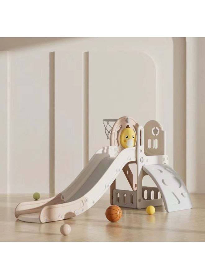 Baby love Duck Slide & Climb Board + Ball Ring 186X109X100 Cm Coffee 28-Myy-12C  - Image 1