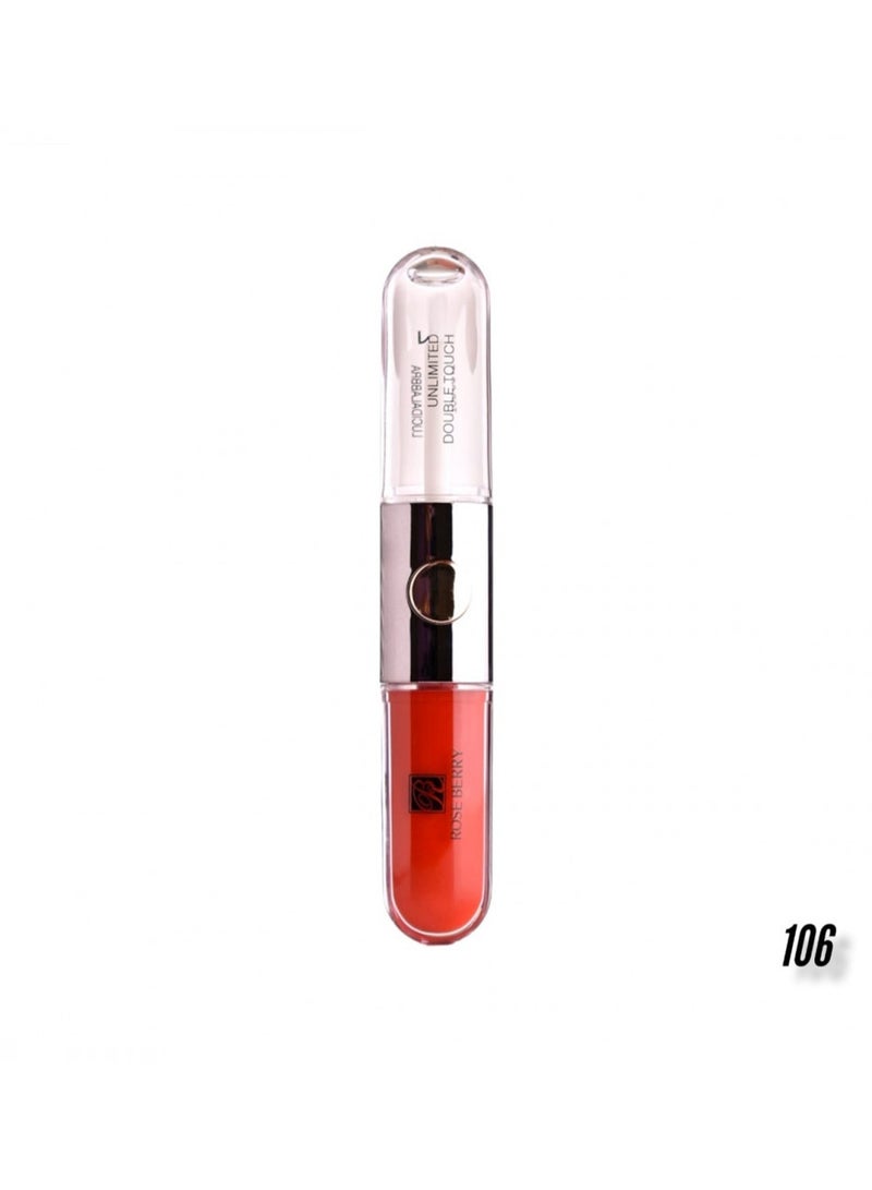 ROSE BERRY Unlimited Double Touch Lipstick 106 Red  - Image 2