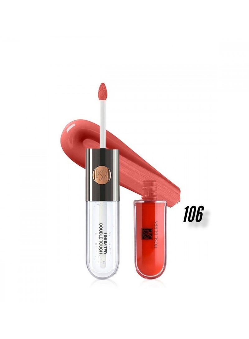 ROSE BERRY Unlimited Double Touch Lipstick 106 Red  - Image 1