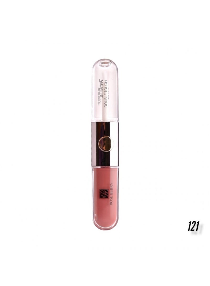 ROSE BERRY Unlimited Double Touch Liquid Gloss Lipstick 121 Pink  - Image 1