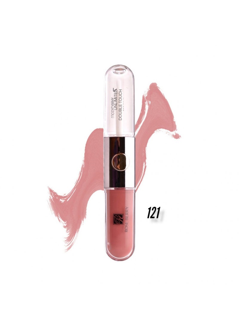 ROSE BERRY Unlimited Double Touch Liquid Gloss Lipstick 121 Pink  - Image 2