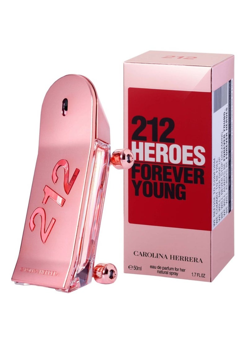 CAROLINA HERRERA - 212 Heroes Forever Young Women EDP For Her 50ml - Image 1