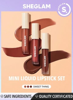 SHEGLAM Matte Allure Mini Liquid Lipstick Set 323Ml Sweet Thing  - Image 1