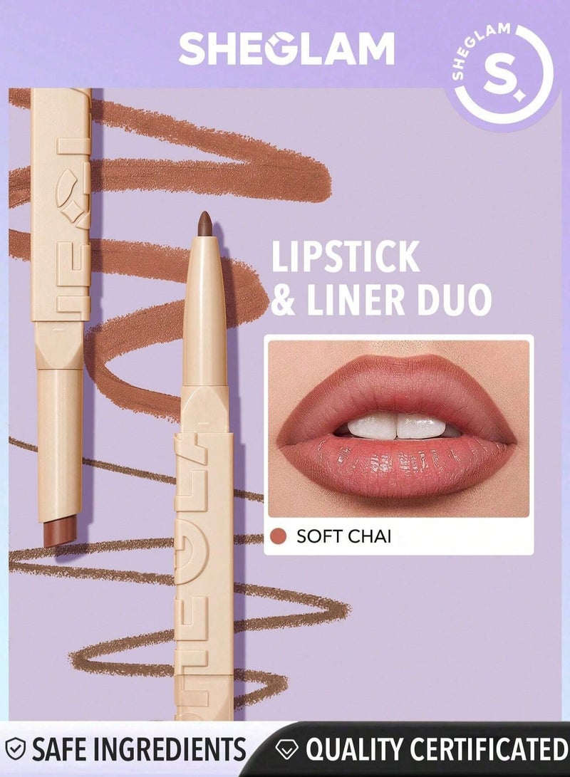 101 Glam Lipstick Liner Duo Soft Chai - pnsku/N70002710V/45/_/1695302242/527123f0-ec3b-4113-bfc6-1bb906e4c14d