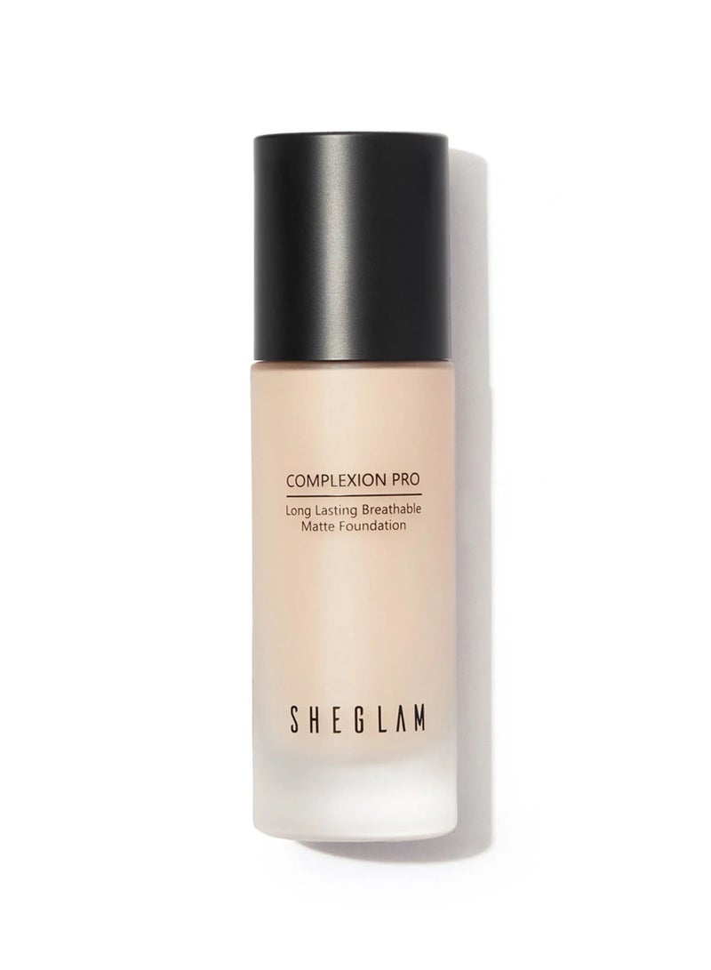 SHEGLAM - Complexion Pro Long Lasting Breathable Matte Foundation Fair - Image 1