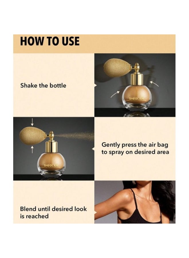 SHEGLAM - Go Go Glow Highlighter Body Mist Gilded Glow - Image 1