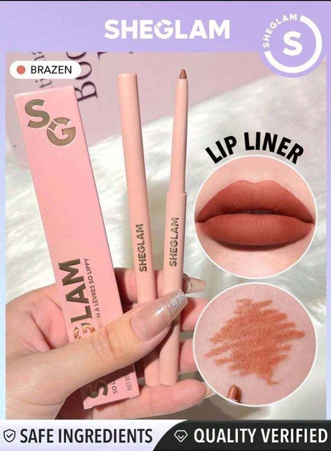 SHEGLAM Velvet Matte Lip Liner 523 Brazen  - Image 3