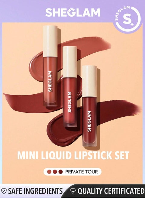 Matte Mini Liquid Lipstick Set of 3 Private Tour