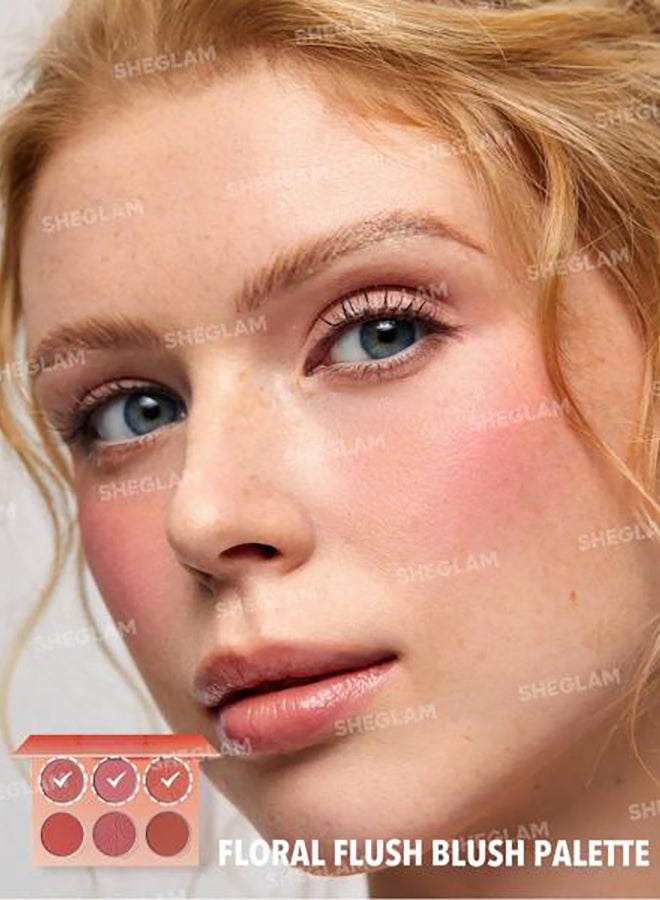 SHEGLAM - Floral Flush Blush Palette 6Color 18G Multicolor - Image 1