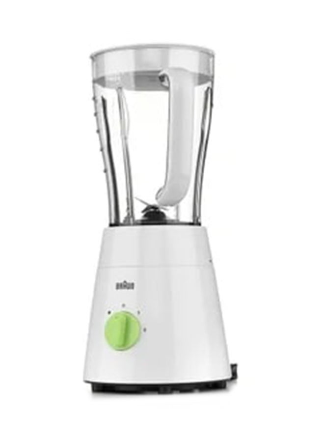 براون - خلاط 2 في 1، سرعتين، وظيفة النبض، نظام 4 شفرات 1.75 L 500 W JB0115WH - Image 1