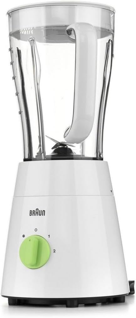 BRAUN Blender 2 in 1, 2 Speeds, Pulse Function, 4 Blades System 1.75 L 500 W JB0115WH White/Green - Image 5