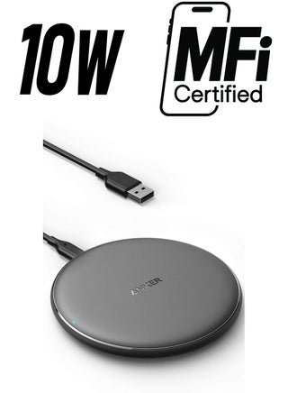 شاحن لاسلكي، وسادة PowerWave لأجهزة iPhone وSamsung، معتمدة من Qi بقدرة 10 وات كحد أقصى لأجهزة iPhone 14/14 Pro/13/12/SE 2020/AirPods/Galaxy S20، لا يوجد محول تيار متردد، غير متوافق مع الشحن المغناطيسي MagSafe - pnsku/N70002949V/45/_/1738232766/99430cb2-86fa-4a00-b022-5e0f14037827