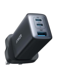 Anker USB C Plug, 735 Charger (Nano II 65W), PPS 3-Port Fast Compact USB C Charger for MacBook Pro/Air, iPad Pro, Galaxy S25/S24/S23/S22/S21/S20/S10, Dell XPS 13, Note 20/10+, iPhone 16/15, Pixel, Steam Deck, and More Black  - Image 1