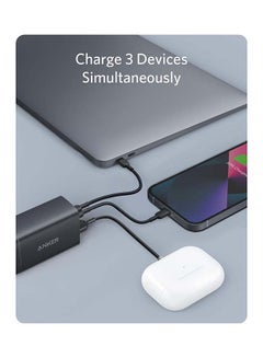 Anker USB C Plug, 735 Charger (Nano II 65W), PPS 3-Port Fast Compact USB C Charger for MacBook Pro/Air, iPad Pro, Galaxy S25/S24/S23/S22/S21/S20/S10, Dell XPS 13, Note 20/10+, iPhone 16/15, Pixel, Steam Deck, and More Black  - Image 3