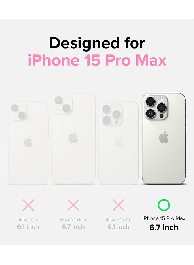 Ringke Fusion Card Compatible With iPhone 15 Pro Max Case Back Cover Transparent Hard Back Soft Flexible Tpu Bumper With Built-In Slim Card Holder Wallet Scratch Resistant Natural Form Clear  - Image 2