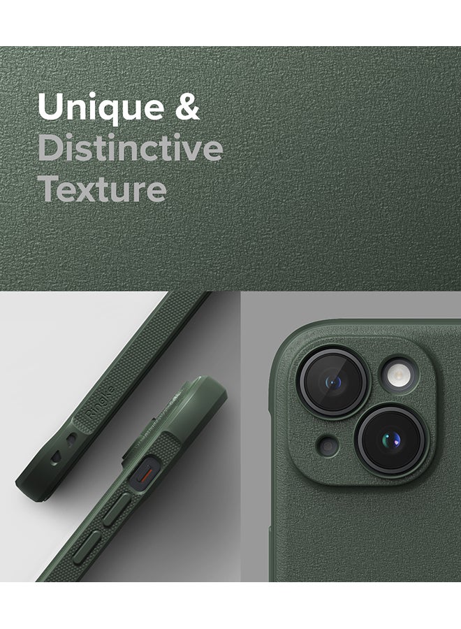 Ringke Onyx Case Compatible With iPhone 15 Enhanced Grip Tough Flexible Tpu Shockproof Rugged Tpu Bumper Drop Protection Phone Cover Dark Green - Image 3