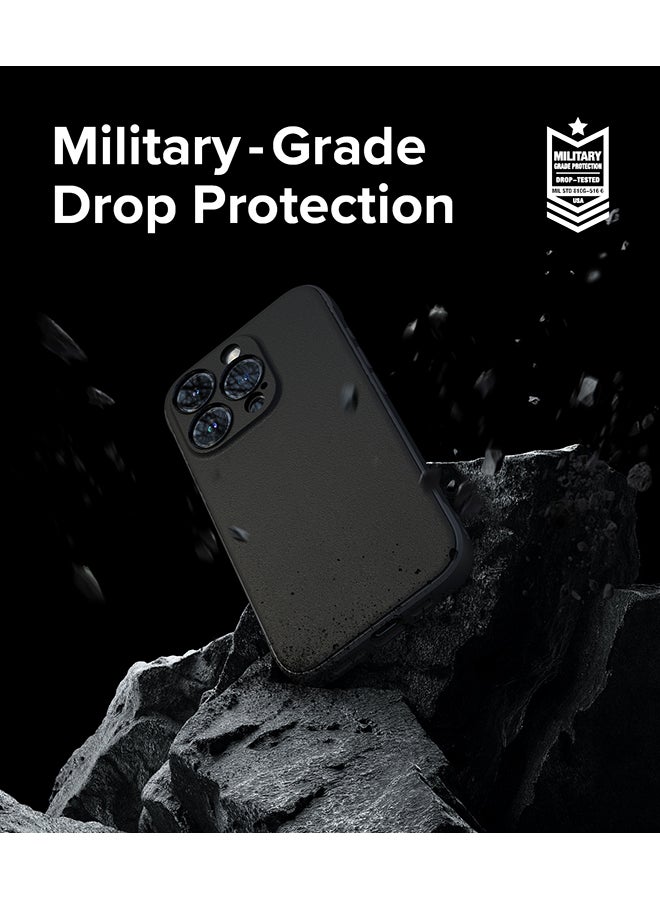 Ringke - Onyx Case Compatible With iPhone 15 Pro Enhanced Grip Tough Flexible Tpu Shockproof Rugged Tpu Bumper Drop Protection Phone Cover Black - Image 1