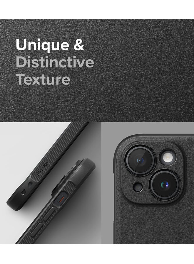 Ringke Onyx Case Compatible With iPhone 15 Enhanced Grip Tough Flexible Tpu Shockproof Rugged Tpu Bumper Drop Protection Phone Cover Black - Image 3