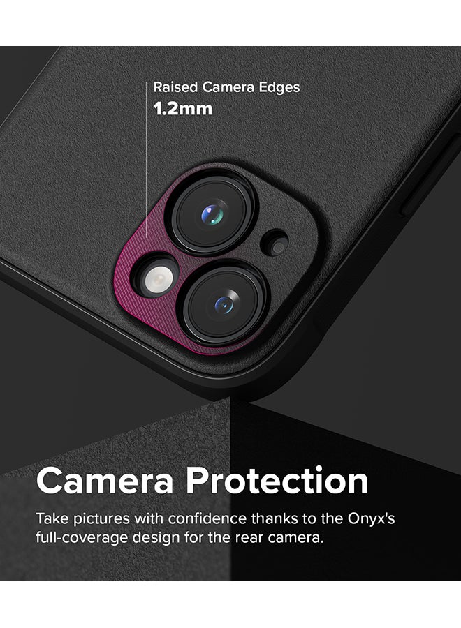 Ringke Onyx Case Compatible With iPhone 15 Enhanced Grip Tough Flexible Tpu Shockproof Rugged Tpu Bumper Drop Protection Phone Cover Black - Image 5
