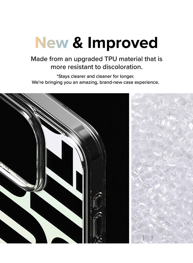 Ringke Fusion Design Case Compatible With iPhone 15 Pro Anti-Scratch Minimal Yellowing Clear Hard Back Shockproof Bumper Phone Cover Seoul - Image 3