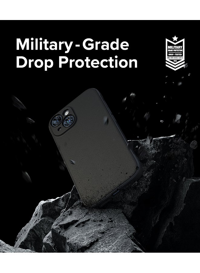 Onyx Case Compatible With iPhone 15 Plus Enhanced Grip Tough Flexible Tpu Shockproof Rugged Tpu Bumper Drop Protection Phone Cover Black