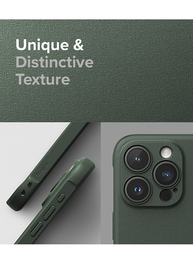Ringke Onyx Case Compatible With iPhone 15 Pro Enhanced Grip Tough Flexible Tpu Shockproof Rugged Tpu Bumper Drop Protection Phone Cover Dark Green  - Image 3