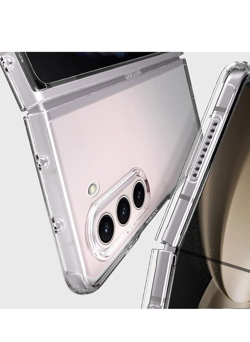 MARGOUN - Samsung Galaxy Z Fold 5 Foldable Scratch Resistant And Drop Protection Anti Yellowing Phone Case Clear - Image 1