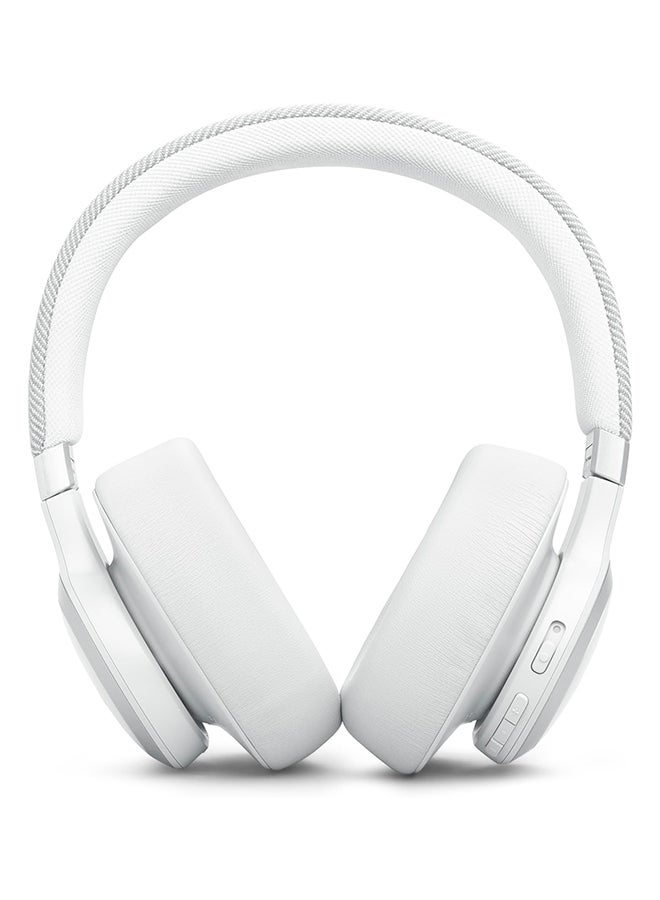 JBL - Live 770NC Wireless Over-Ear Headphones With True Adaptive Noise Cancelling White - Image 1