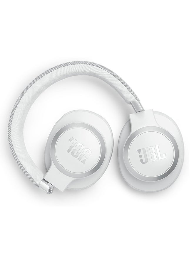 JBL - Live 770NC Wireless Over-Ear Headphones With True Adaptive Noise Cancelling White - Image 1