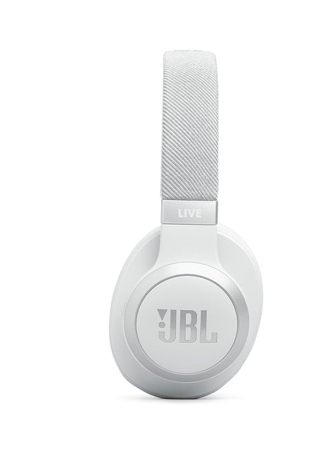 JBL - Live 770NC Wireless Over-Ear Headphones With True Adaptive Noise Cancelling White - Image 1