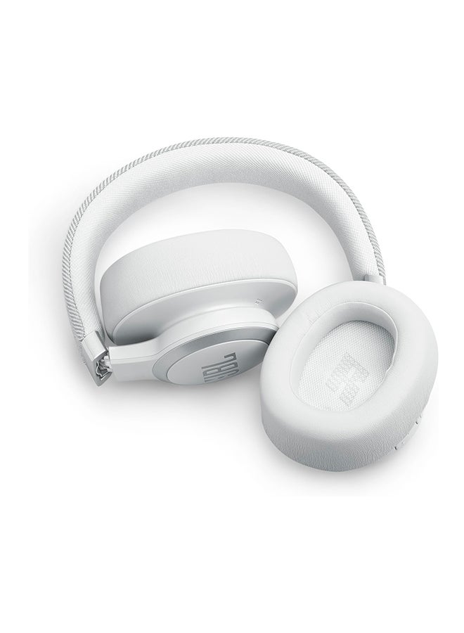 JBL - Live 770NC Wireless Over-Ear Headphones With True Adaptive Noise Cancelling White - Image 1