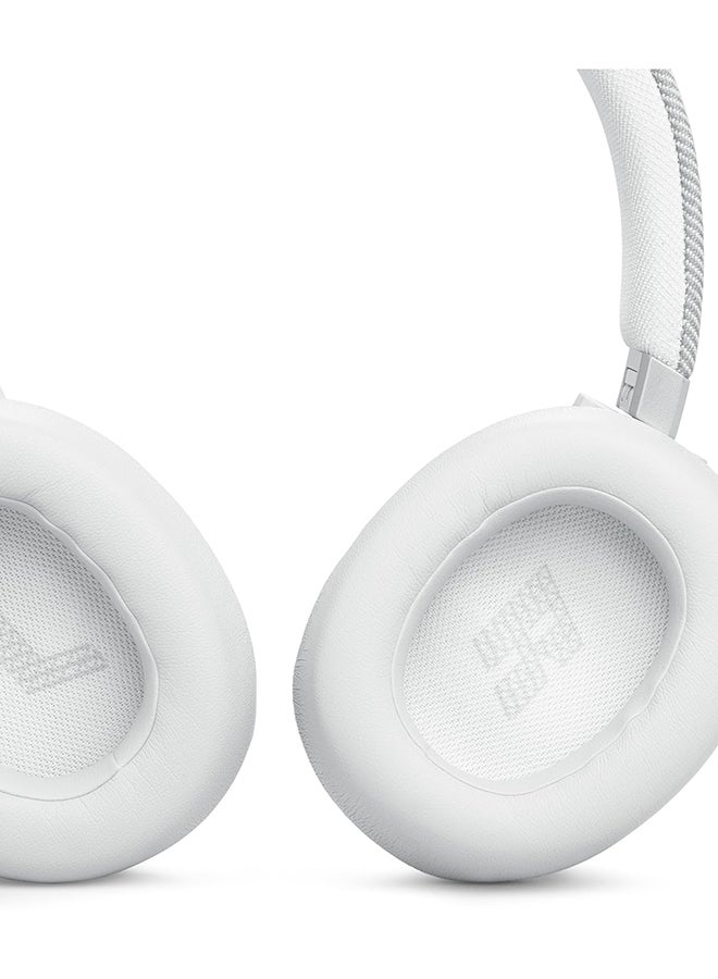 JBL - Live 770NC Wireless Over-Ear Headphones With True Adaptive Noise Cancelling White - Image 1