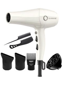 Sunhome 7-Piece Professional Hair Dryer Set, 2500W White  - Image 1